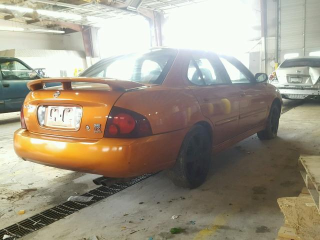 3N1AB51A35L568727 - 2005 NISSAN SENTRA SE- ORANGE photo 4