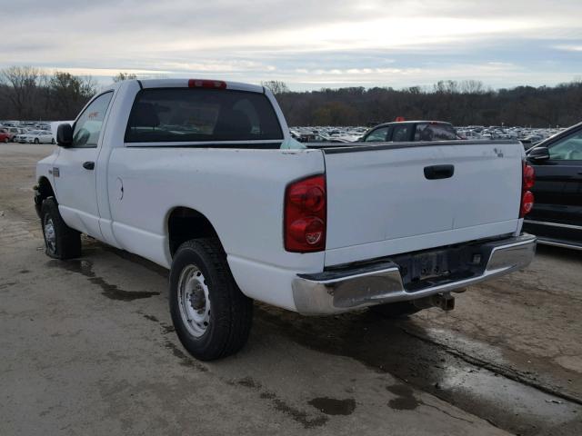 3D6WS26D78G224023 - 2008 DODGE RAM 2500 S WHITE photo 3