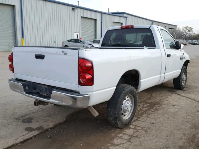 3D6WS26D78G224023 - 2008 DODGE RAM 2500 S WHITE photo 4