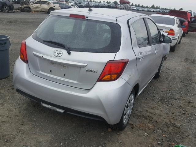 VNKKTUD38GA067713 - 2016 TOYOTA YARIS L SILVER photo 4