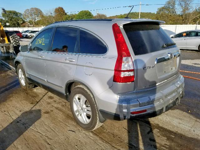 5J6RE3H74AL020970 - 2010 HONDA CR-V EXL SILVER photo 3