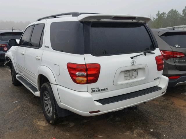 5TDZT38A93S171795 - 2003 TOYOTA SEQUOIA LI WHITE photo 3