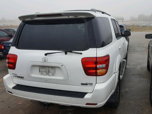 5TDZT38A93S171795 - 2003 TOYOTA SEQUOIA LI WHITE photo 4