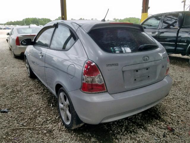 KMHCN36C08U056912 - 2008 HYUNDAI ACCENT SE BLUE photo 3