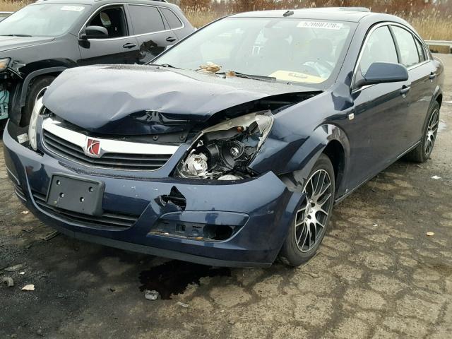 1G8ZS57B39F132986 - 2009 SATURN AURA XE BLUE photo 2