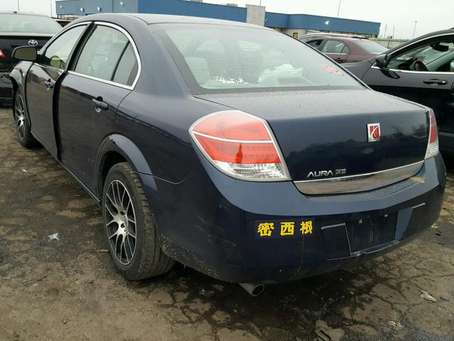 1G8ZS57B39F132986 - 2009 SATURN AURA XE BLUE photo 3