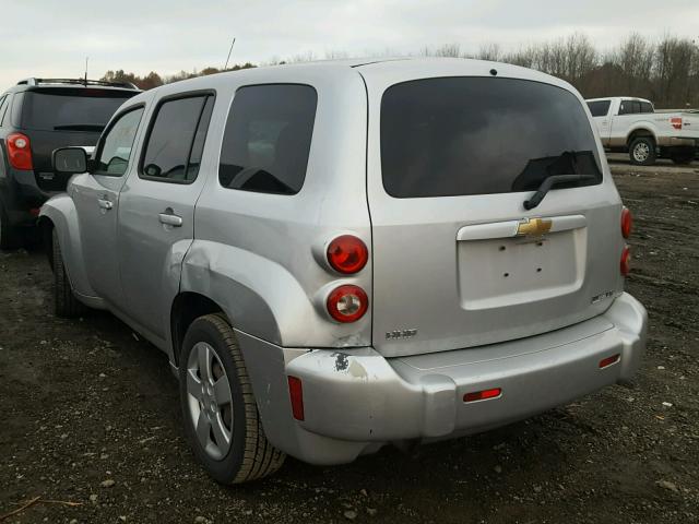 3GNCA13B79S578218 - 2009 CHEVROLET HHR LS Plata foto 3