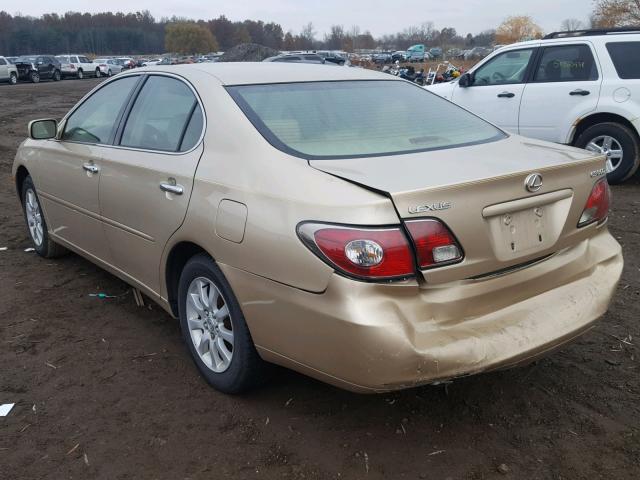 JTHBF30G230095203 - 2003 LEXUS ES 300 GOLD photo 3