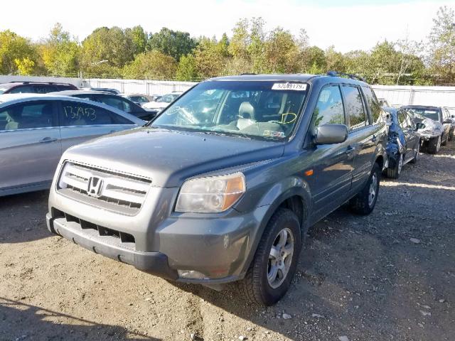 5FNYF28527B038273 - 2007 HONDA PILOT EXL GRAY photo 2