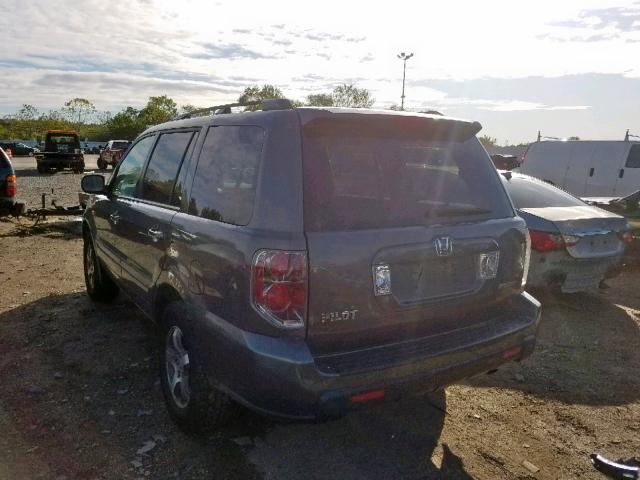 5FNYF28527B038273 - 2007 HONDA PILOT EXL GRAY photo 3