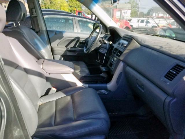 5FNYF28527B038273 - 2007 HONDA PILOT EXL GRAY photo 5