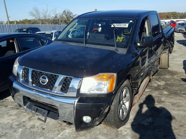 1N6AA0EC7BN304031 - 2011 NISSAN TITAN S BLACK photo 2