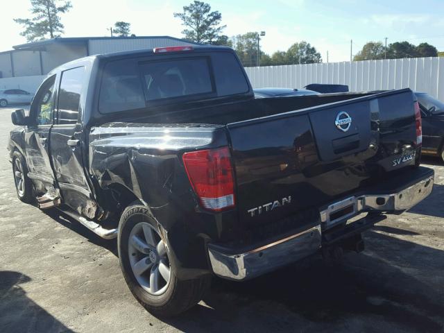 1N6AA0EC7BN304031 - 2011 NISSAN TITAN S BLACK photo 3