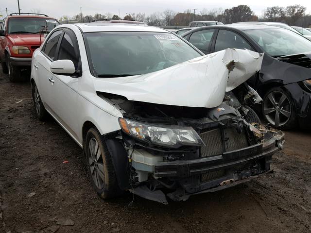 KNAFU4A29D5667726 - 2013 KIA FORTE EX WHITE photo 1