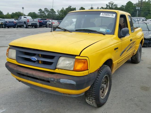 1FTCR15XXTPA28544 - 1996 FORD RANGER SUP YELLOW photo 2