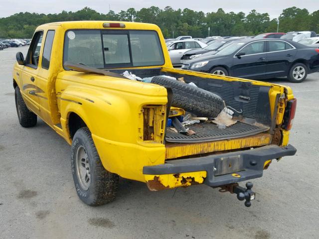 1FTCR15XXTPA28544 - 1996 FORD RANGER SUP YELLOW photo 3