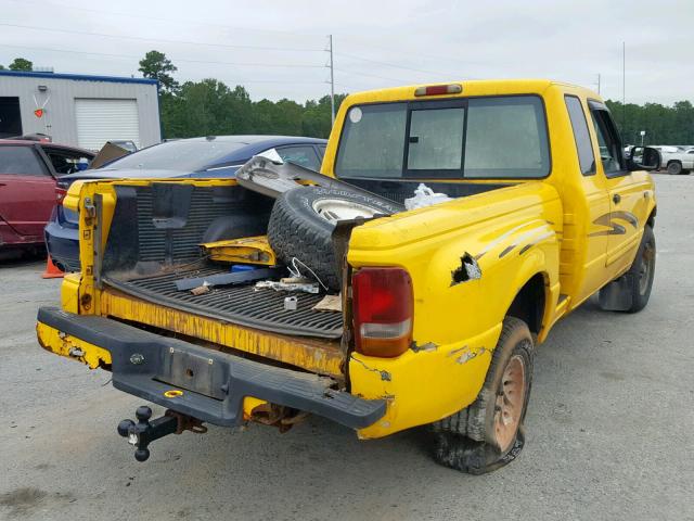 1FTCR15XXTPA28544 - 1996 FORD RANGER SUP YELLOW photo 4