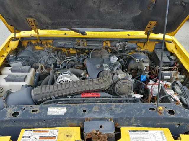 1FTCR15XXTPA28544 - 1996 FORD RANGER SUP YELLOW photo 7