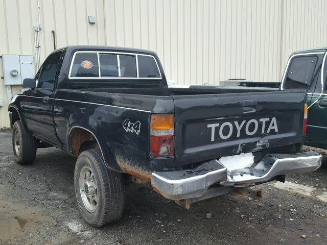 JT4RN01P0N0030756 - 1992 TOYOTA PICKUP 1/2 BLACK photo 3