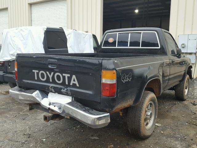 JT4RN01P0N0030756 - 1992 TOYOTA PICKUP 1/2 BLACK photo 4