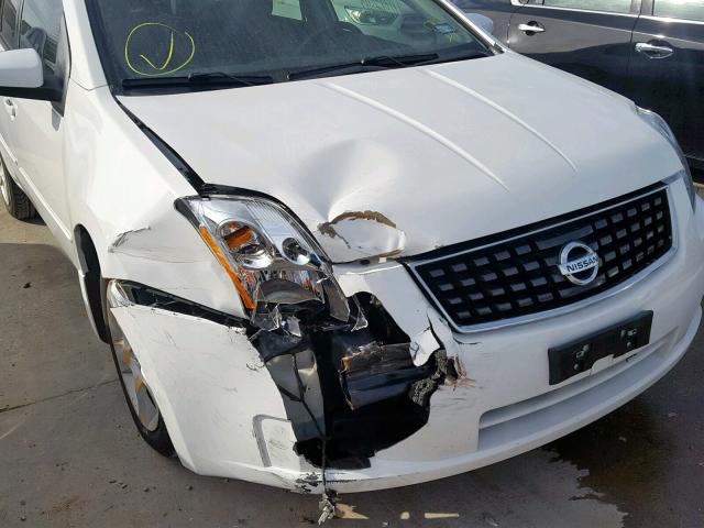 3N1AB61E08L673271 - 2008 NISSAN SENTRA 2.0 WHITE photo 9