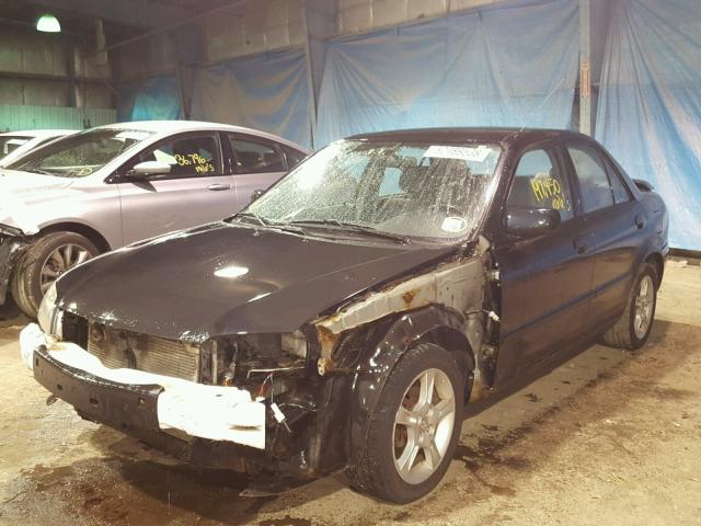 JM1BJ225730209590 - 2003 MAZDA PROTEGE DX BLACK photo 2