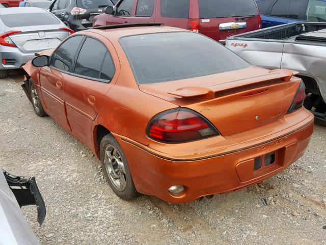 1G2NW52E14M651991 - 2004 PONTIAC GRAND AM G ORANGE photo 3