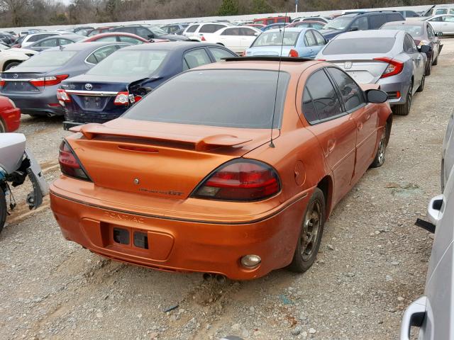 1G2NW52E14M651991 - 2004 PONTIAC GRAND AM G ORANGE photo 4