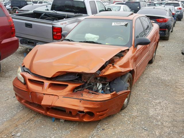 1G2NW52E14M651991 - 2004 PONTIAC GRAND AM G ORANGE photo 9