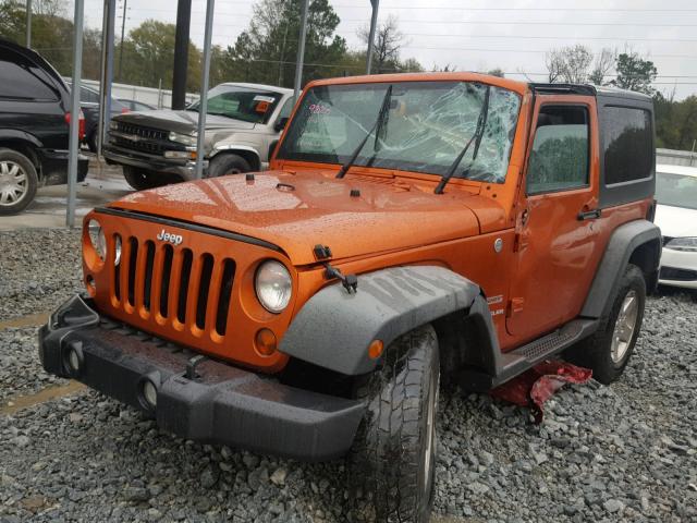 1J4AA2D12BL508871 - 2011 JEEP WRANGLER S ORANGE photo 2