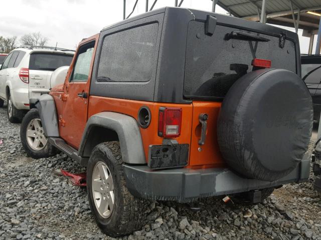 1J4AA2D12BL508871 - 2011 JEEP WRANGLER S ORANGE photo 3