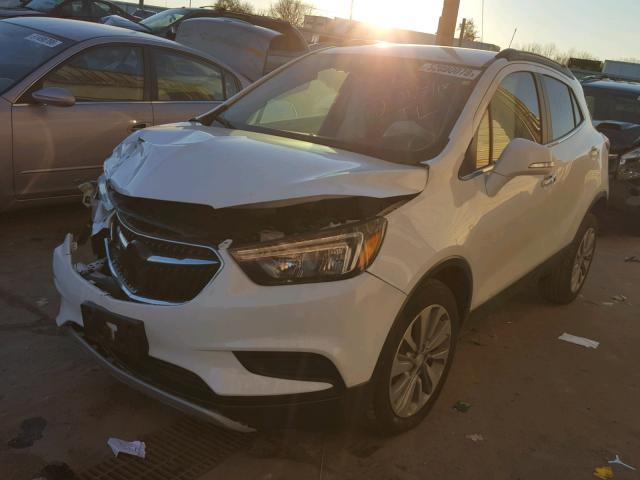 KL4CJESB6HB179029 - 2017 BUICK ENCORE PRE WHITE photo 2