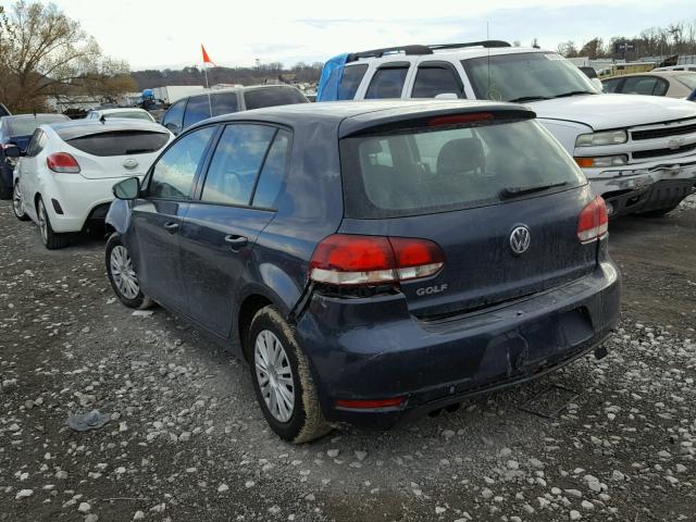 WVWDB7AJ6DW139287 - 2013 VOLKSWAGEN GOLF 蓝色 照片 3
