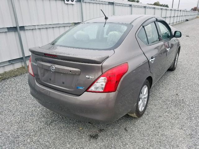 3N1CN7AP2EL869926 - 2014 NISSAN VERSA SILVER photo 4