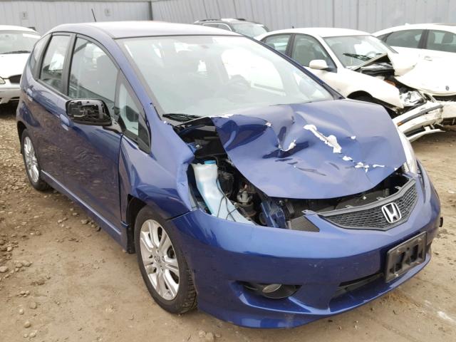 JHMGE88469S073945 - 2009 HONDA FIT SPORT BLUE photo 1