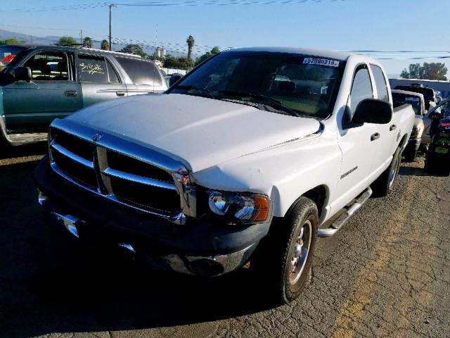 1D7HA18N44S666557 - 2004 DODGE RAM 1500 S WHITE photo 2