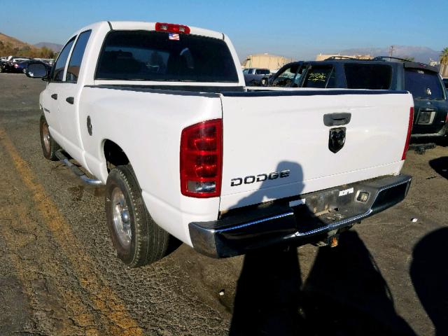 1D7HA18N44S666557 - 2004 DODGE RAM 1500 S WHITE photo 3