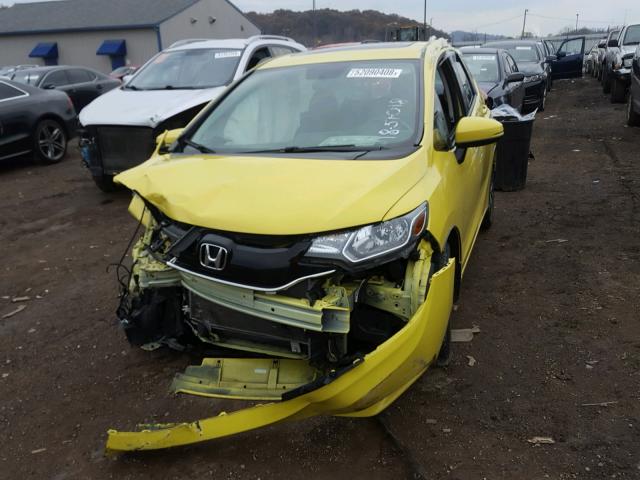 JHMGK5H88HS008782 - 2017 HONDA FIT EX YELLOW photo 2