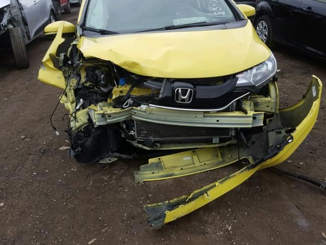 JHMGK5H88HS008782 - 2017 HONDA FIT EX YELLOW photo 9