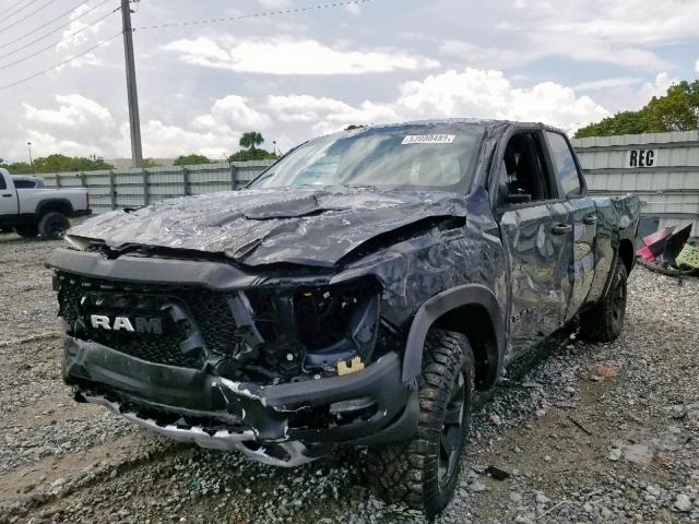 1C6SRFET8KN840903 - 2019 RAM 1500 REBEL ნაცრისფერი ფოტო 2