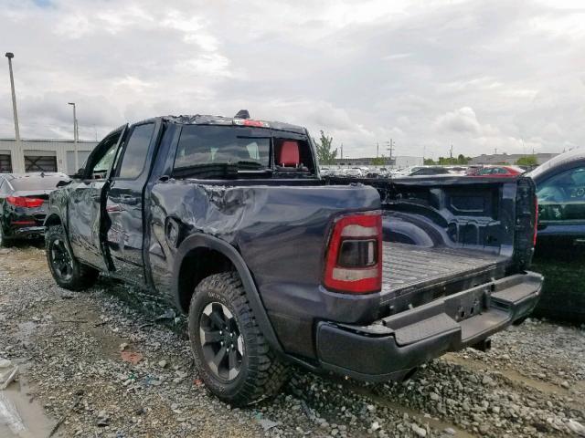 1C6SRFET8KN840903 - 2019 RAM 1500 REBEL ნაცრისფერი ფოტო 3