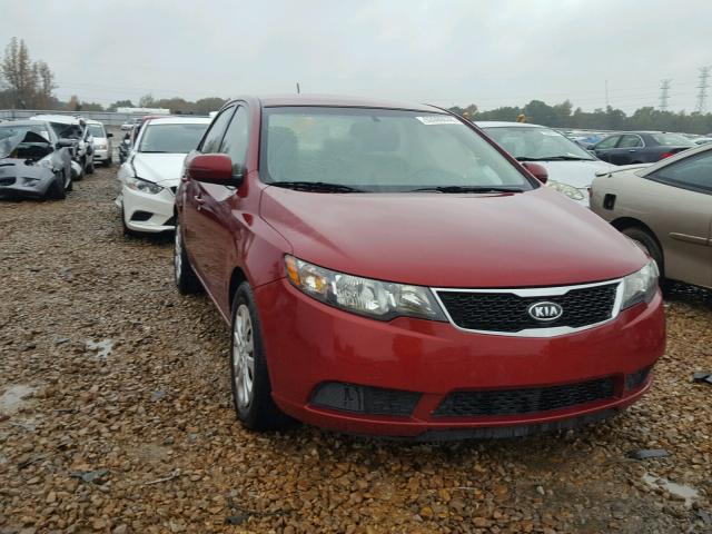 KNAFU4A26C5506619 - 2012 KIA FORTE EX RED photo 1