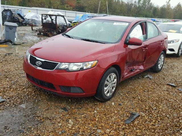 KNAFU4A26C5506619 - 2012 KIA FORTE EX RED photo 2