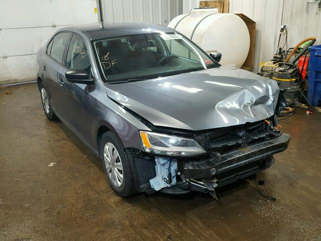 3VW1K7AJ6DM390956 - 2013 VOLKSWAGEN JETTA BASE Գրաֆիտ լուսանկար 1