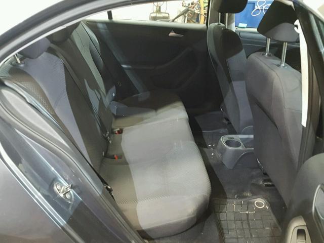 3VW1K7AJ6DM390956 - 2013 VOLKSWAGEN JETTA BASE Գրաֆիտ լուսանկար 6