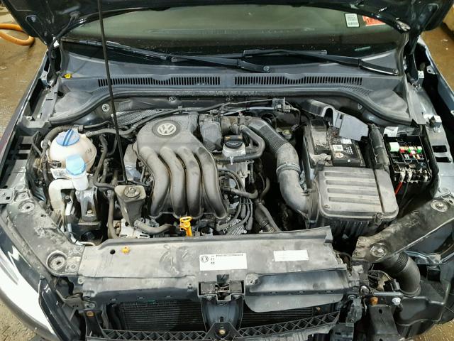 3VW1K7AJ6DM390956 - 2013 VOLKSWAGEN JETTA BASE Գրաֆիտ լուսանկար 7