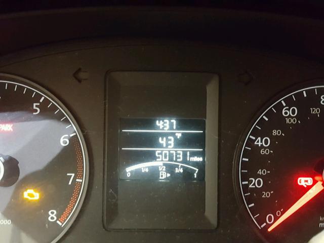 3VW1K7AJ6DM390956 - 2013 VOLKSWAGEN JETTA BASE Գրաֆիտ լուսանկար 8