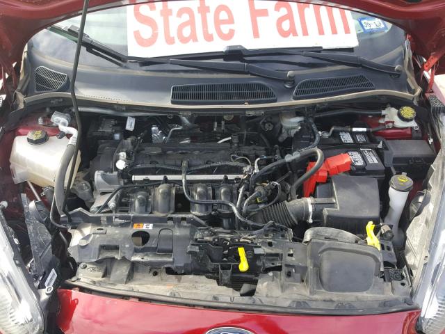 3FADP4EJ7GM142946 - 2016 FORD FIESTA SE MAROON photo 7