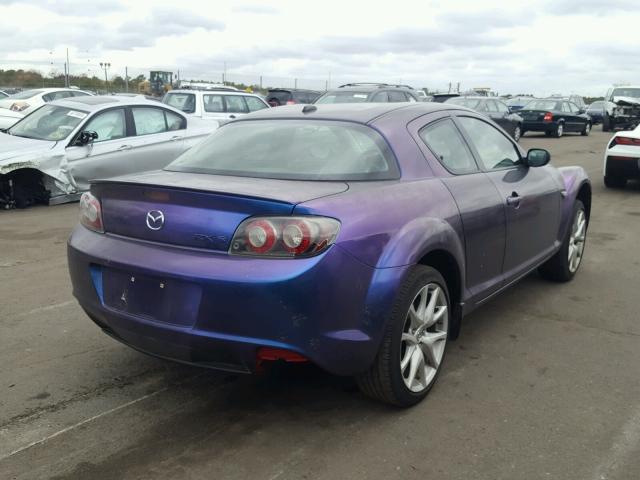 JM1FE1S47B0405101 - 2011 MAZDA RX8 PURPLE photo 4