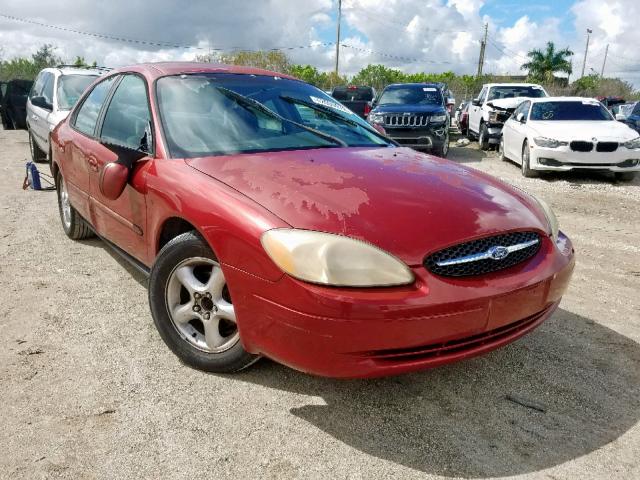 1FAFP55U7YA271695 - 2000 FORD TAURUS SES MAROON photo 1